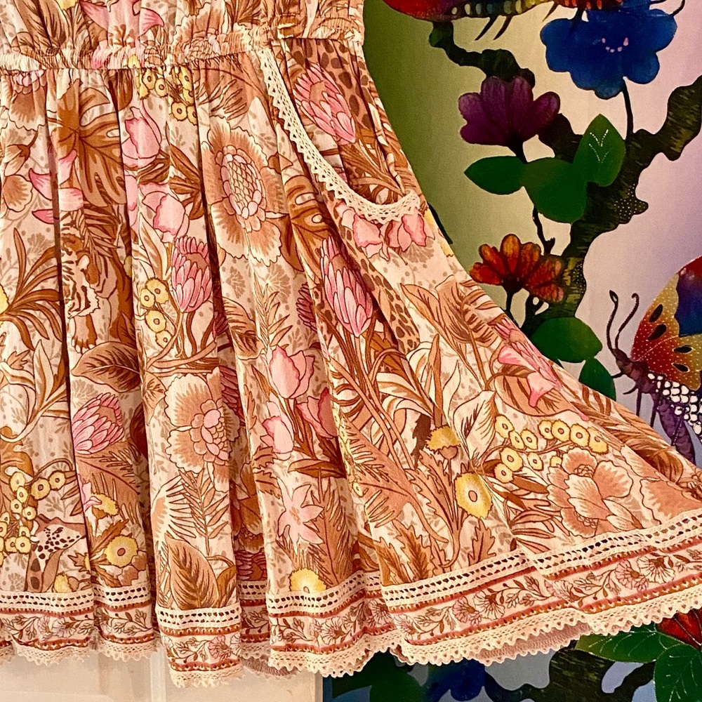 🌺🎉HP🎉🌺 Spell & The Gypsy Jungle Mini Dress - Picture 12 of 16